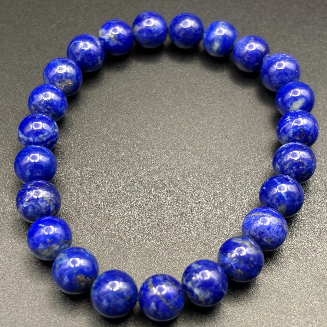 阿富汗原矿青金石手串(尺寸8.5mm)