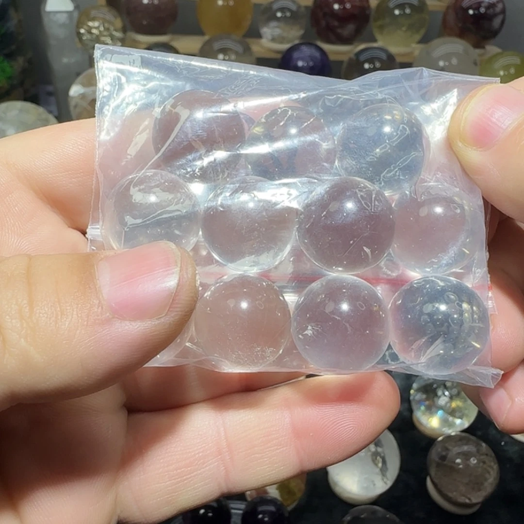 未镶嵌珠宝半成品水晶白水单珠11个20mm