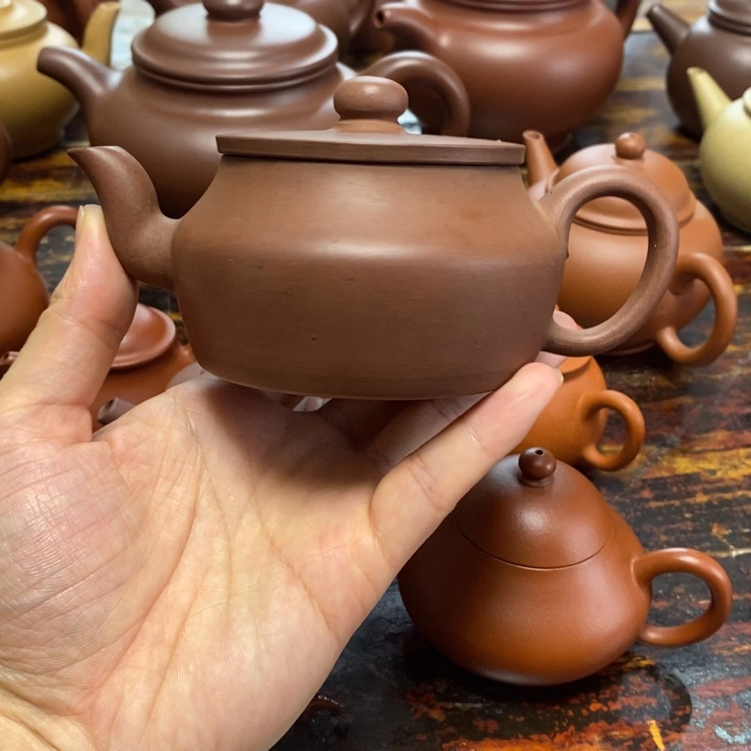 小***龙茶壶紫砂全手工平盖大口罐式220