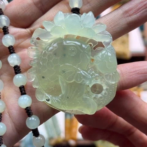 岫玉挂件未镶嵌挂件