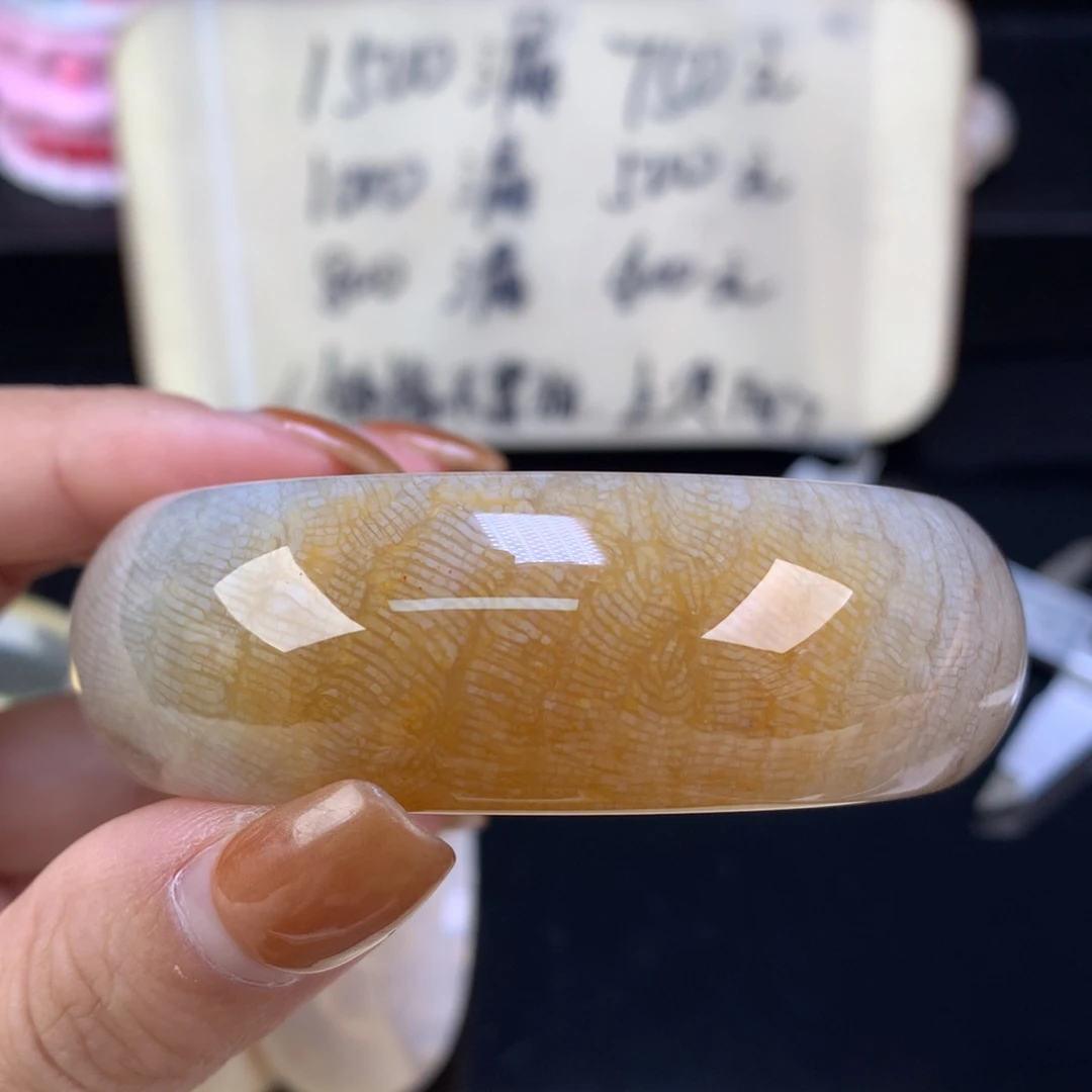 硅化珊瑚（珊瑚玉）未镶嵌颈饰精美手镯五折56.1口（14号）