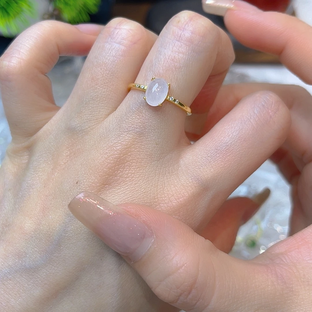 翡翠银S925镶嵌戒指