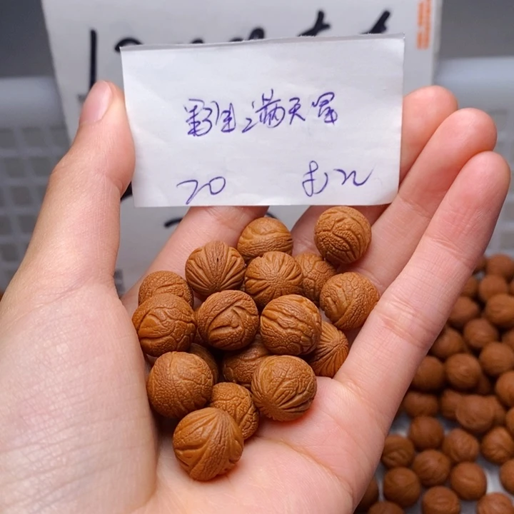 桃核手串12mm左右野生满天星20颗（打孔）