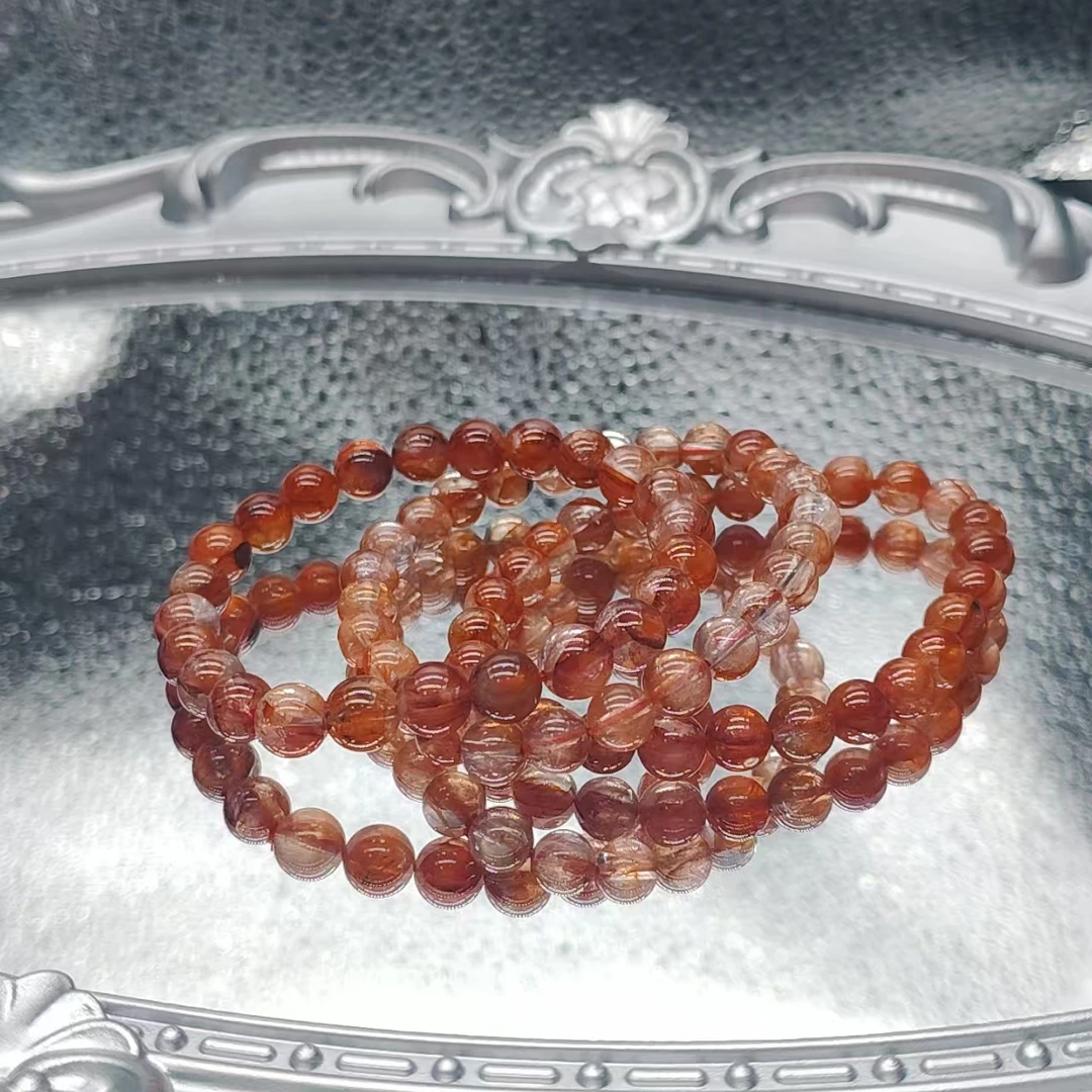 硕夏天然红胶花单圈手链多样性发其一SX150