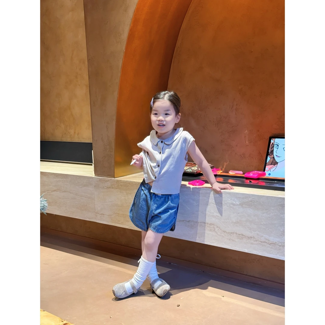 KidsOnTheMoon 纯色短裤