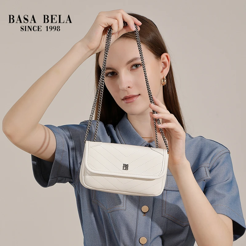 BASA BELA/芭莎貝拉通勤风韩版斜挎包手提包包单肩经典百搭气质