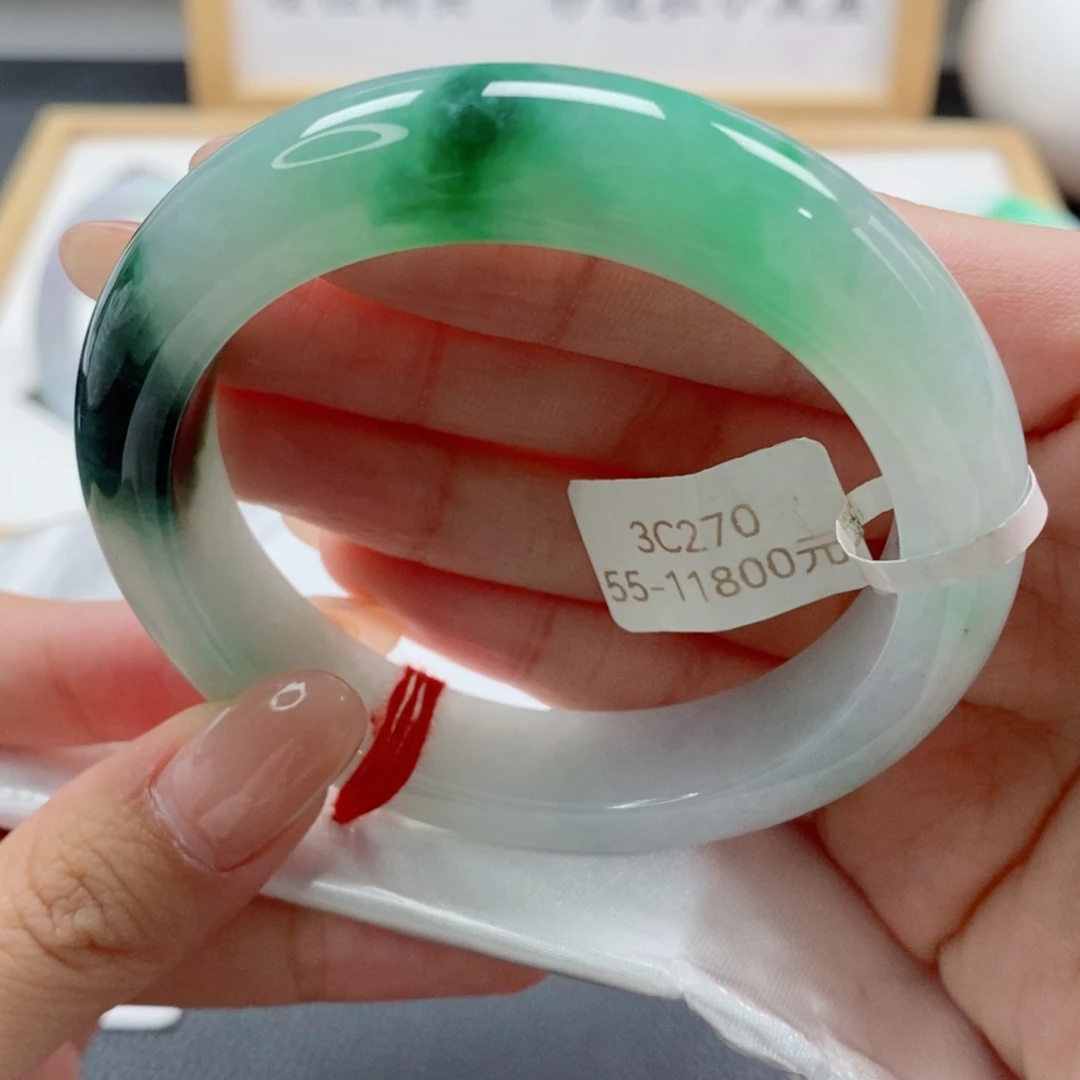 未镶嵌手镯翡翠天然A货翡翠手镯