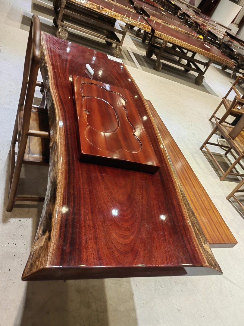 非洲进口实木大板茶桌办公桌