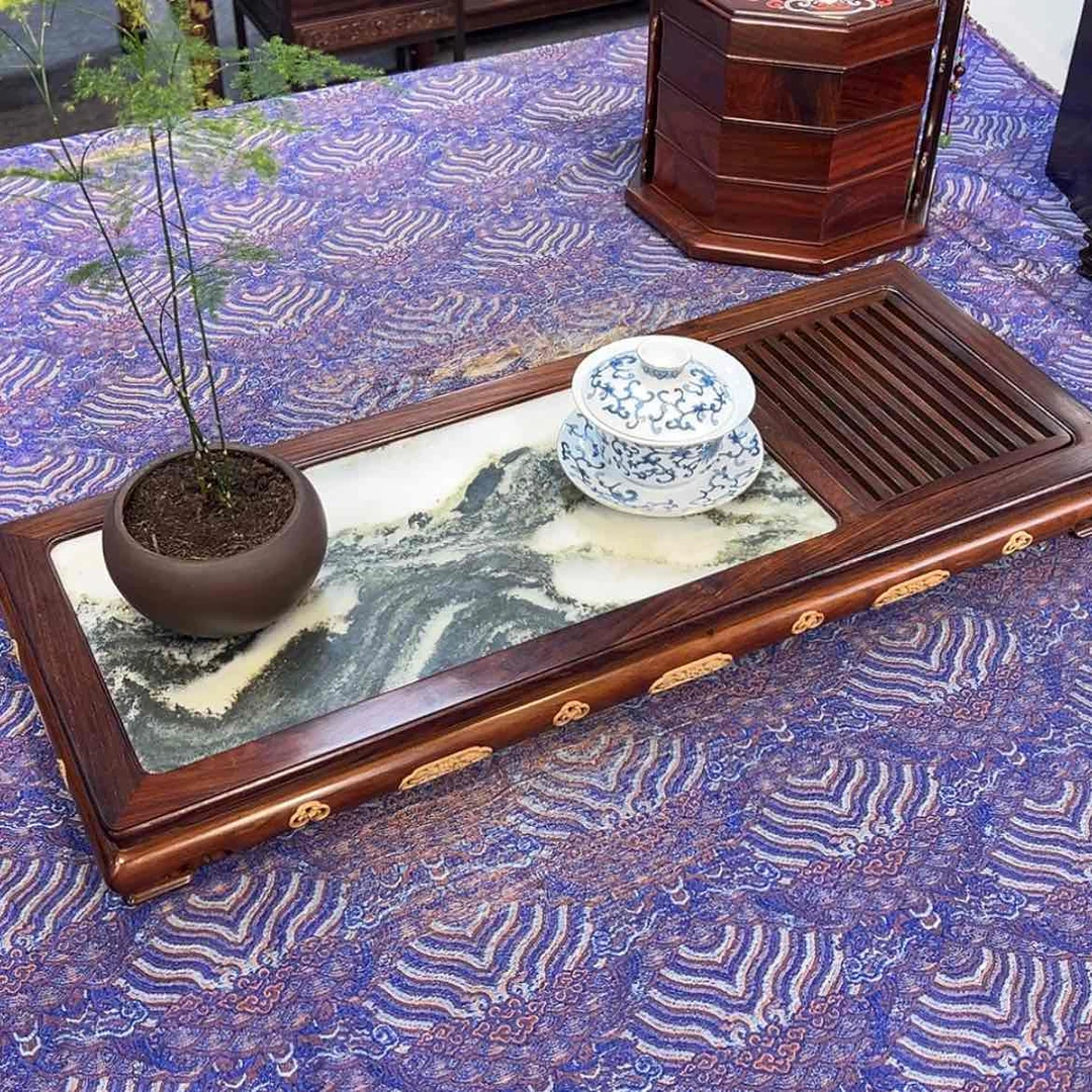 【闪购商品】红酸枝木类成套家具茶盘