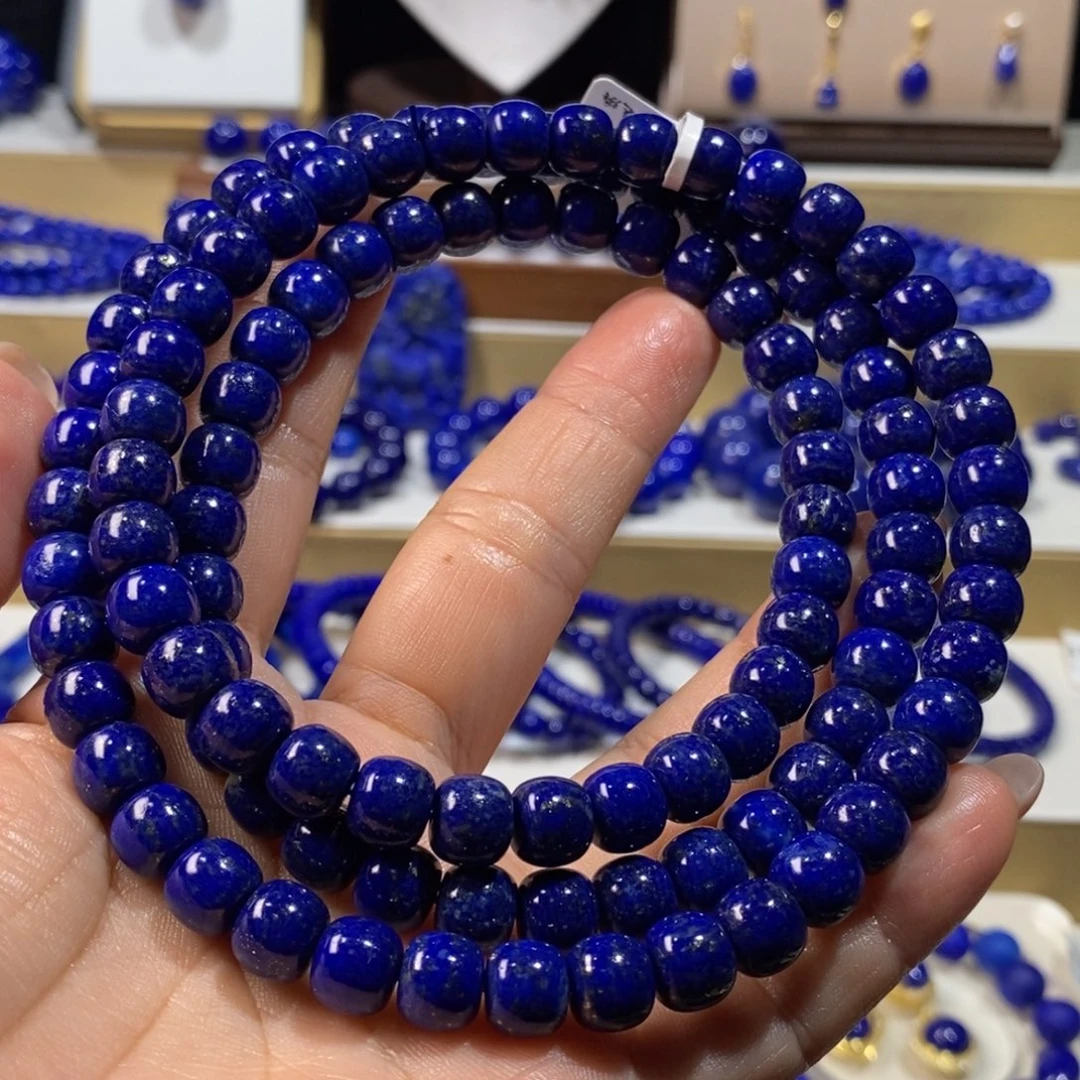 青金石未镶嵌手串8.5m老型108佛珠