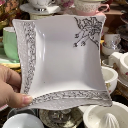 瓷片微瑕陶瓷处理介意请慎拍14厘米