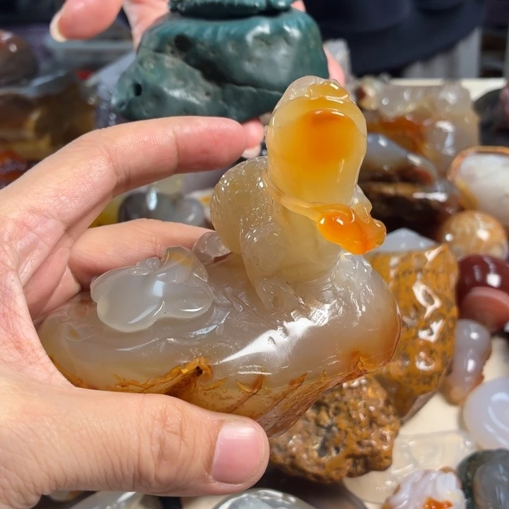 玛瑙/玉髓未镶嵌吊坠(不含链)