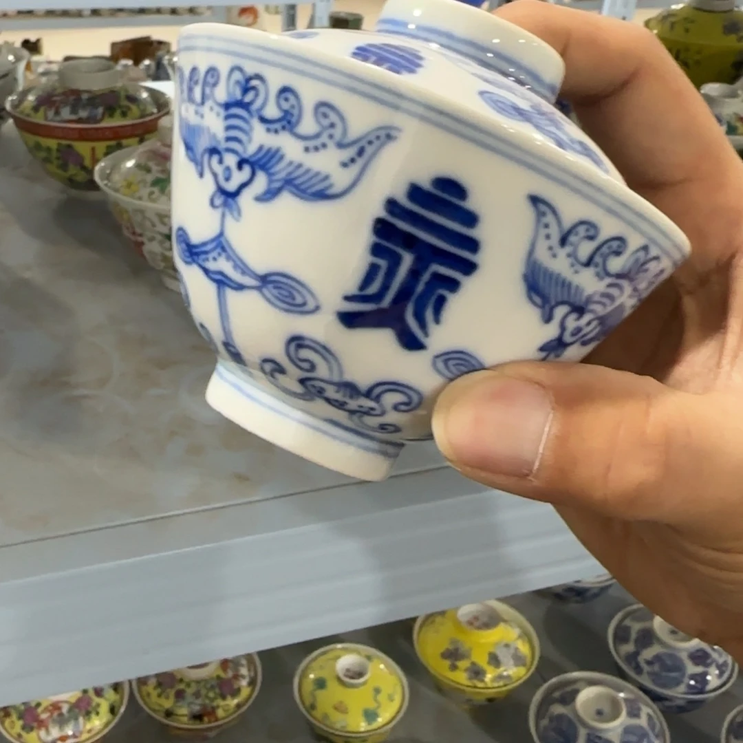 瓷片摆件手绘瓷器全部处理
