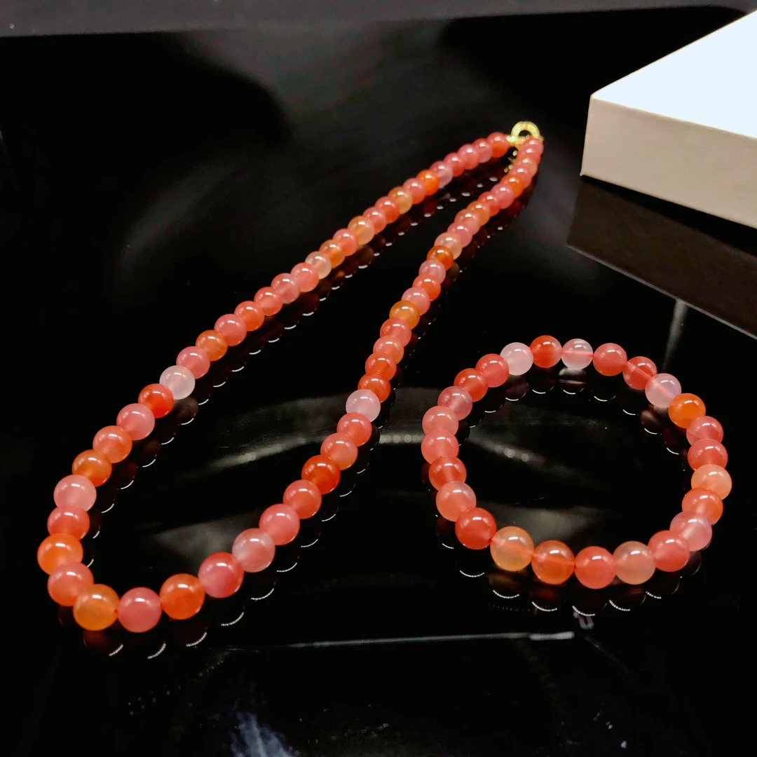 南红保山冰红多宝精品套装7mm（一套）（多样式发其一）