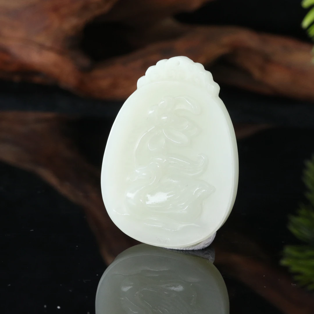 38和田玉晴水吊坠/000076上海嘉禾拍卖