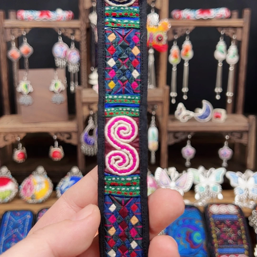 黄铜925银布艺手工
