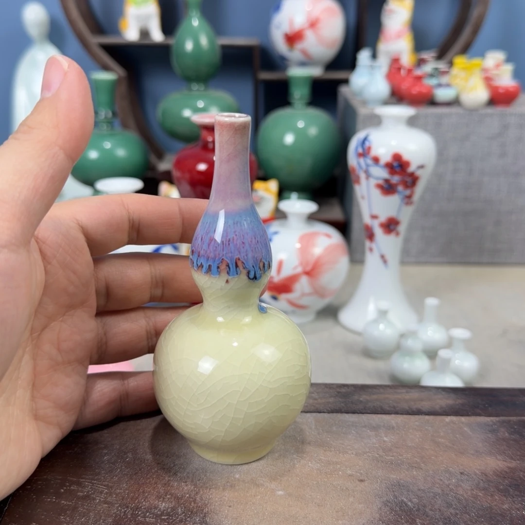 陶瓷手工小花器摆件