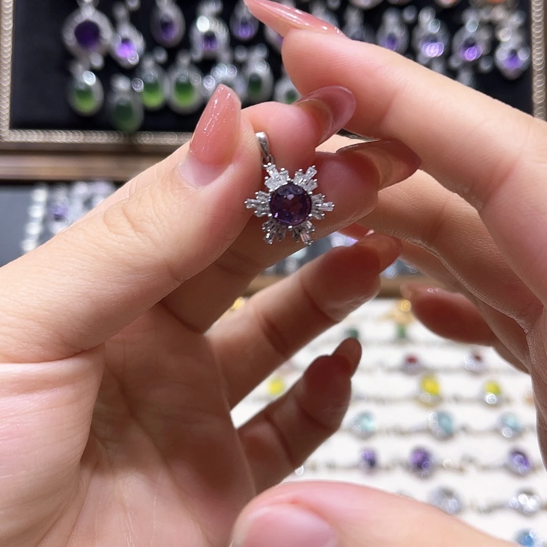 蛇纹石玉银S925镶嵌戒指