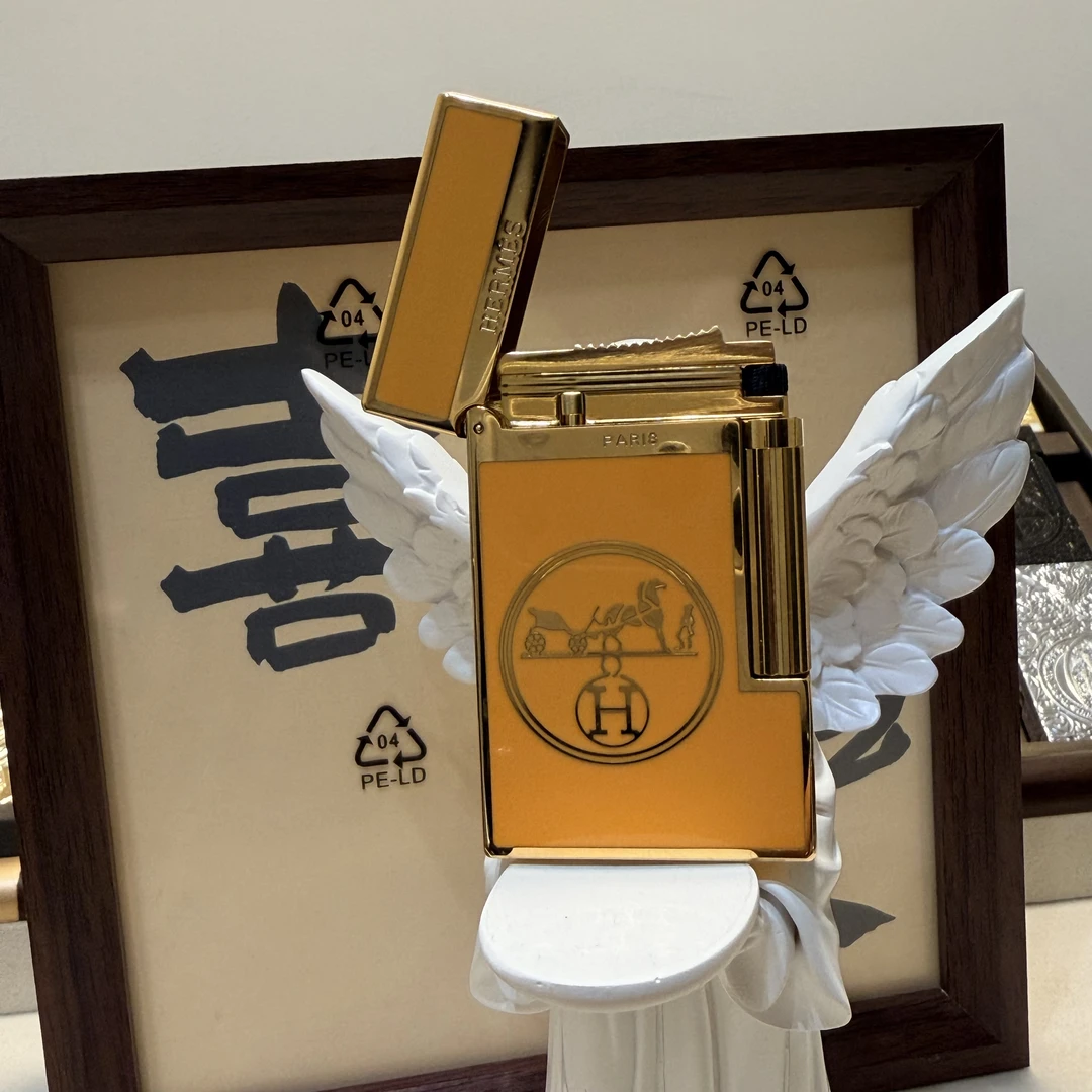 高端纯铜侧滑砂轮充气朗声打火机创意男士送礼佳品