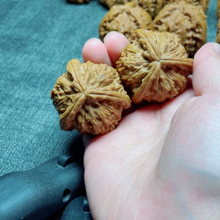 鲸***落手工三棱白狮子三棱