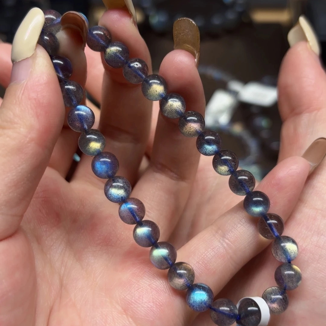 未镶嵌手链长石6.9mm左右