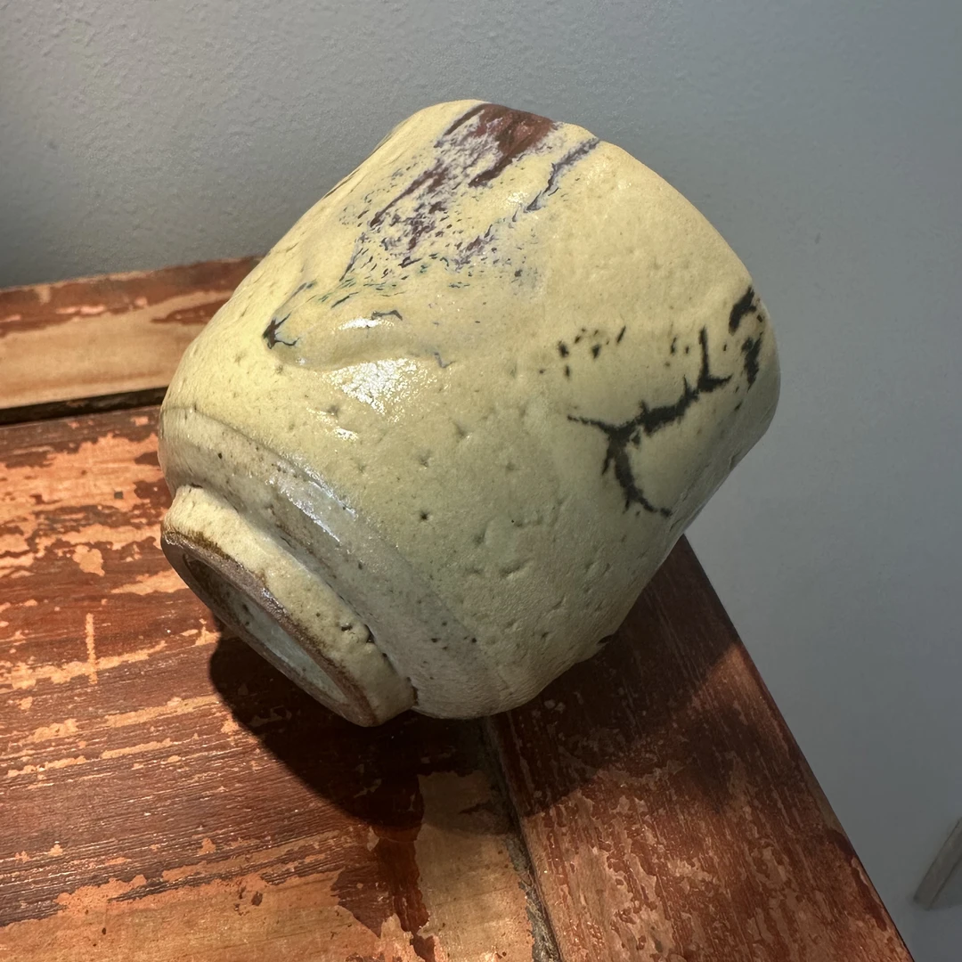 窑变厚釉主人杯，孤品，日式手工6*6cm，100ml