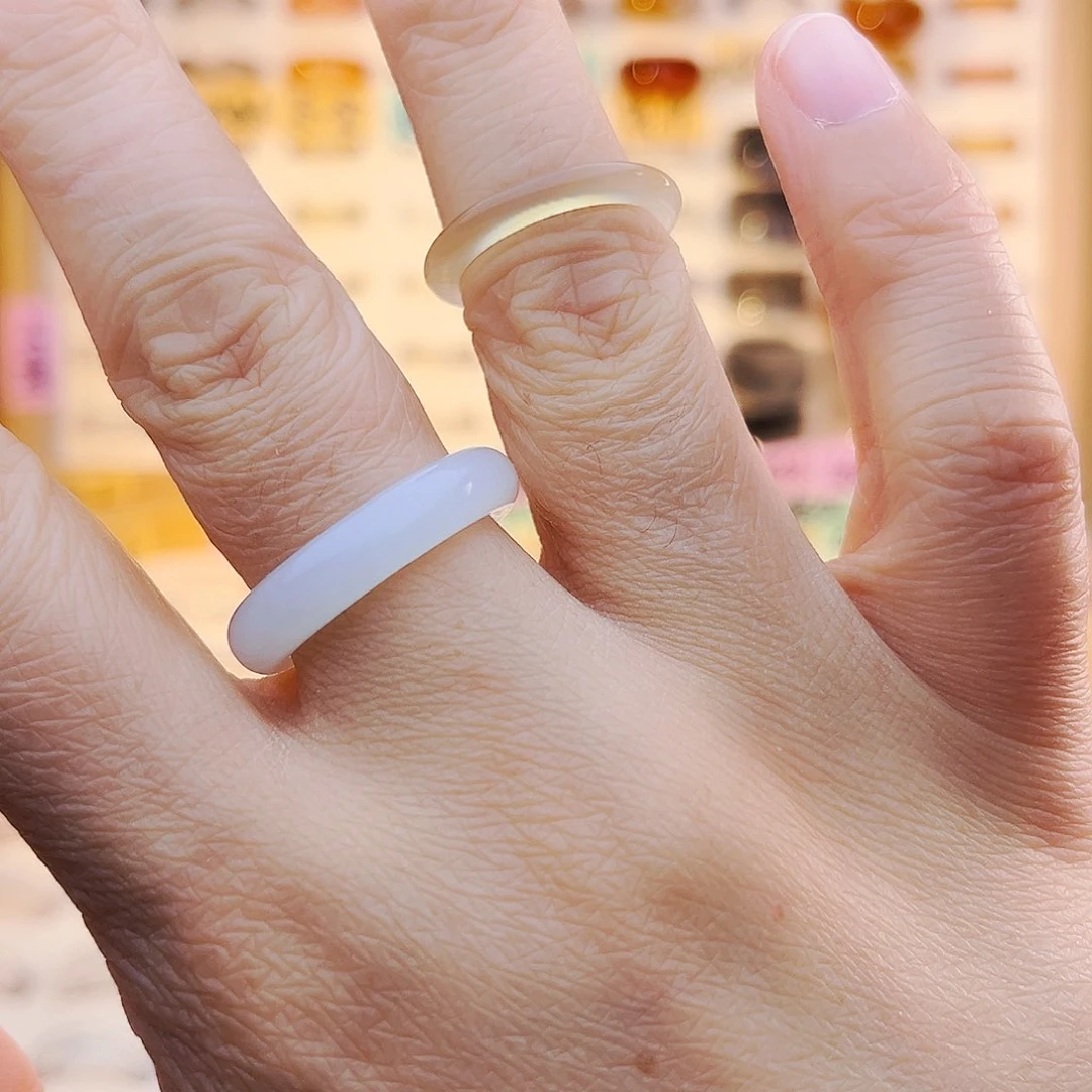 玛瑙/玉髓戒指未镶嵌