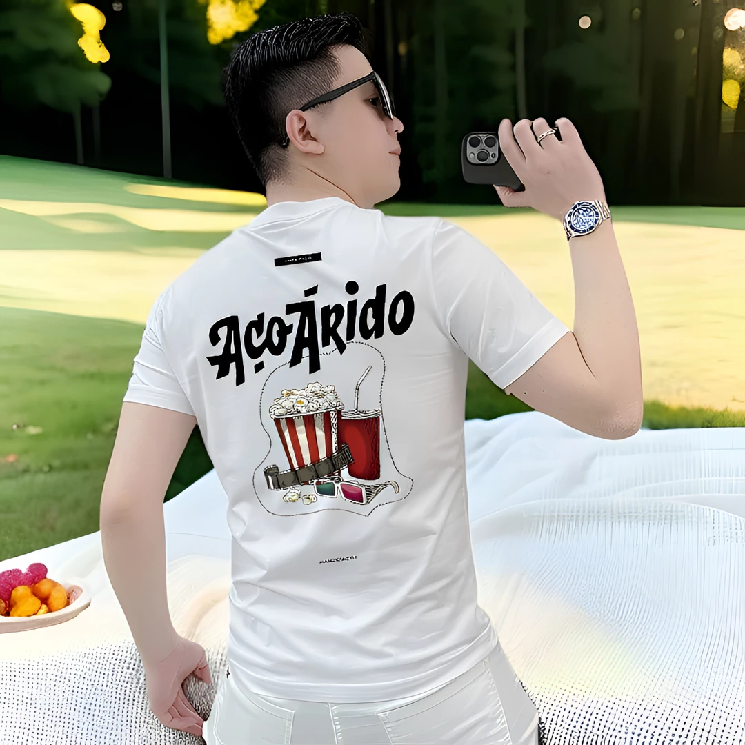 夏季高档时尚重磅纯棉短袖新款男士短袖t恤男潮流百搭ins印花上衣