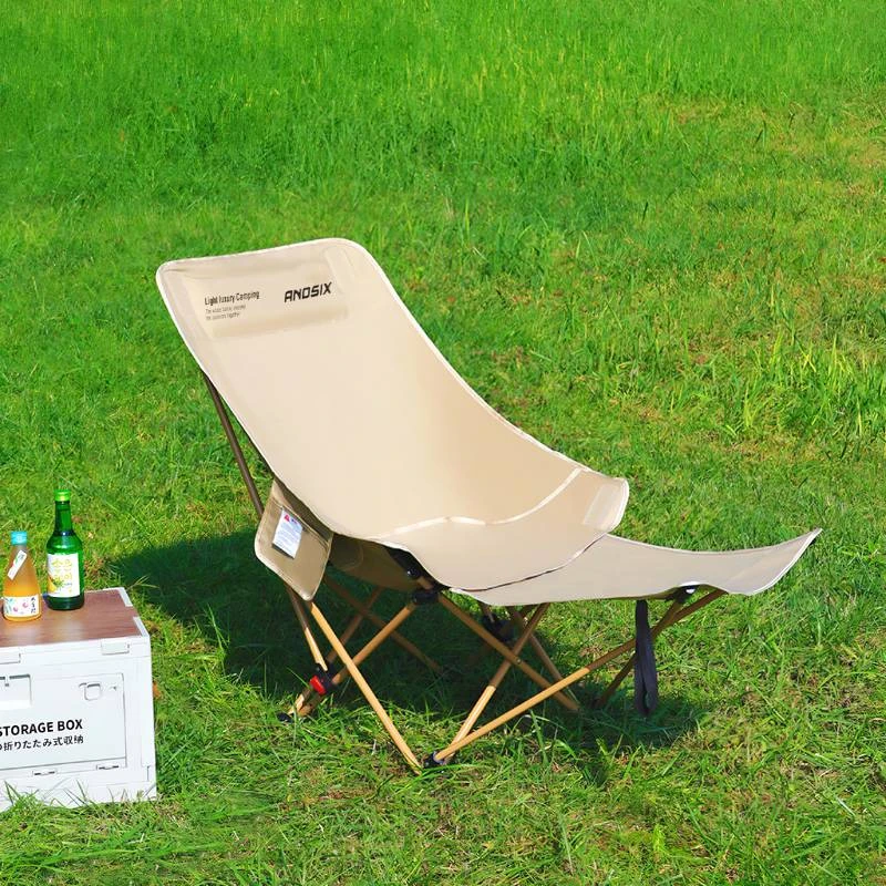 ANOSIX新款户外折叠椅三档调节加高月亮椅办公室午休神器