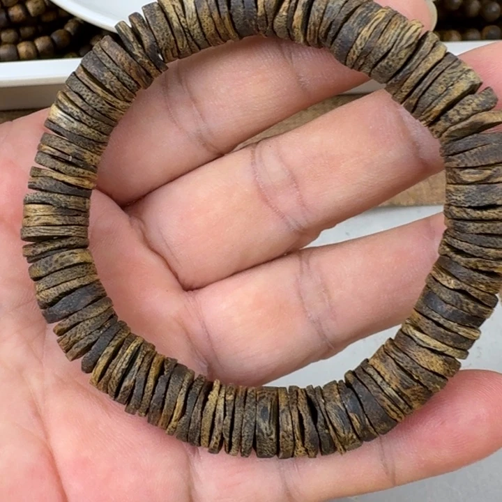 手串沉香小***动乌身手串11克加