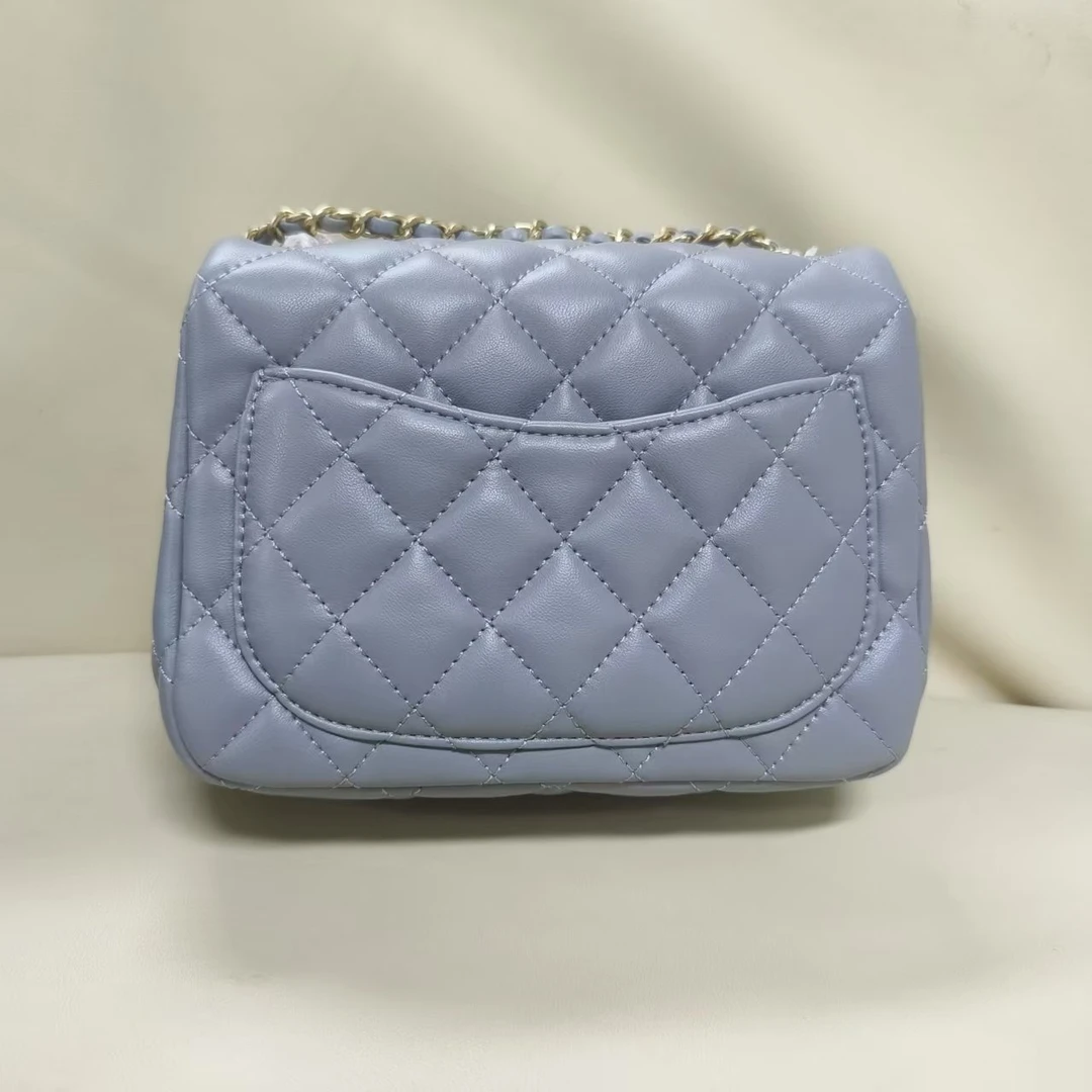 时尚潮流真皮新款女包斜挎包 10398-2 灰色小金球