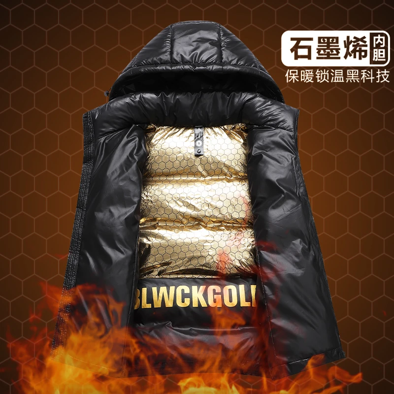 黑金棉马甲男宽松百搭潮流冬装外套棉服男士外套