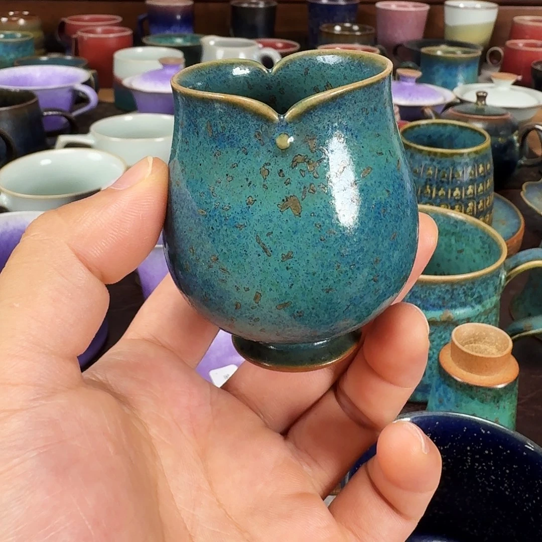 铜绿釉花口杯任晓飞老师