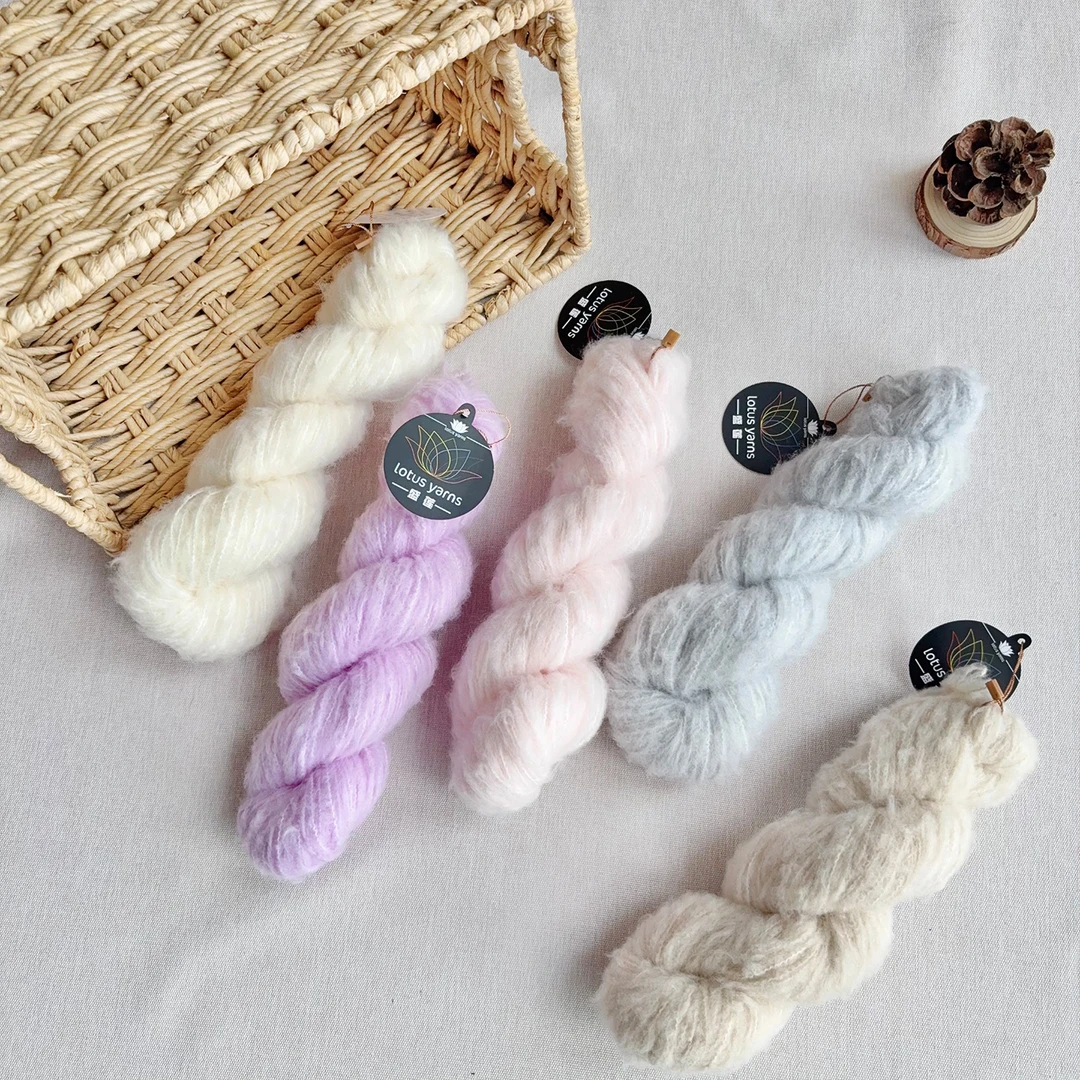 盛莲  Brushed Merino Yarn 羊毛拉毛纱中粗毛线diy手工编织线