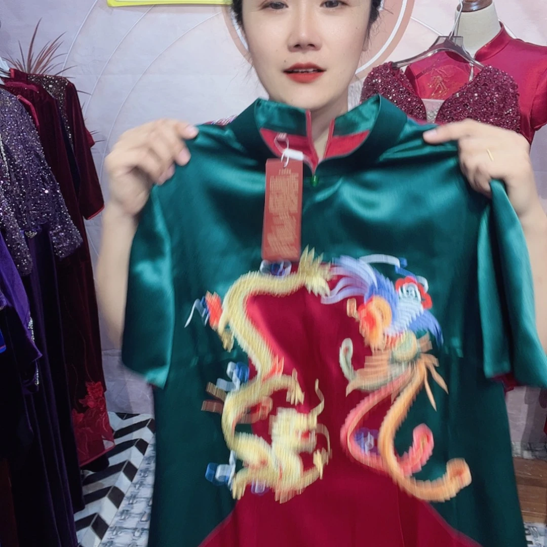 5xl码旗袍连衣裙修身显瘦