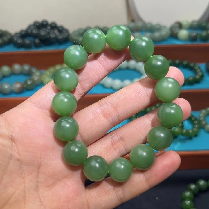 和田玉未镶嵌手链卡14