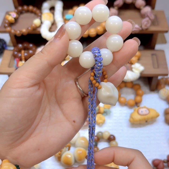 星月菩提手串白菩提15mm象牙果饺子