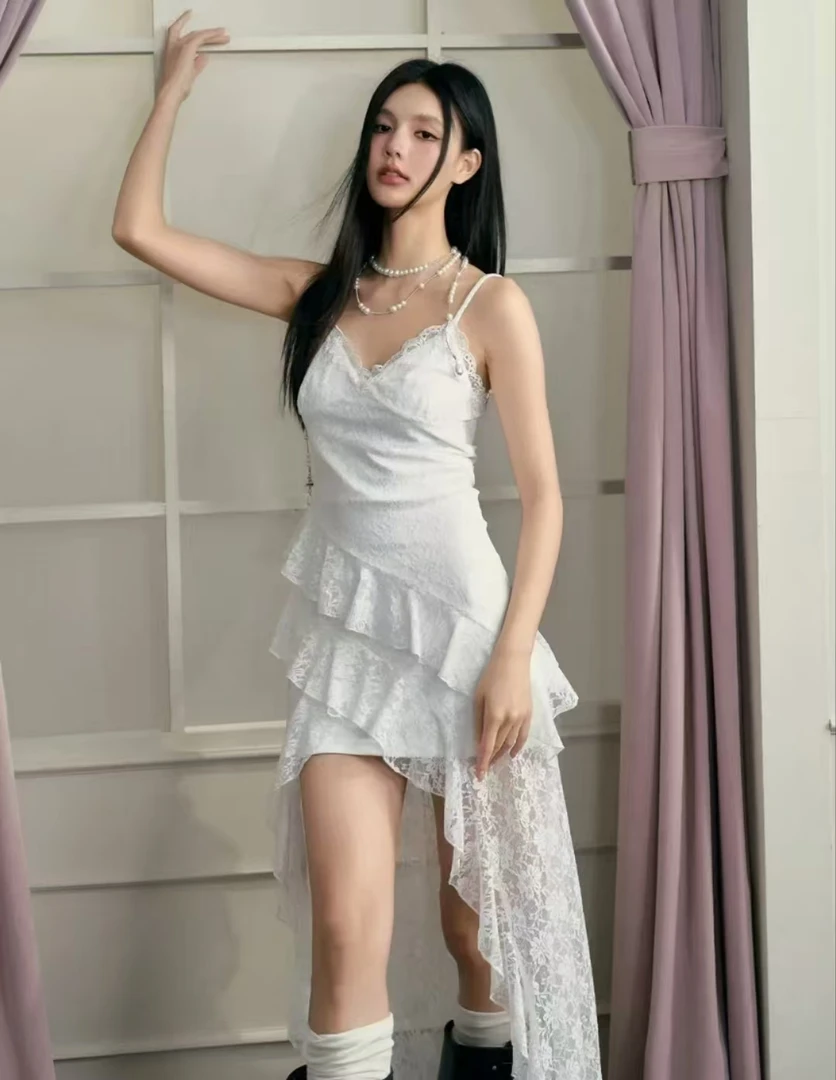 设计感气质镂空复古纯欲风女装