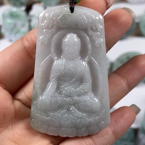 翡翠颈饰未镶嵌阿尼陀佛福利