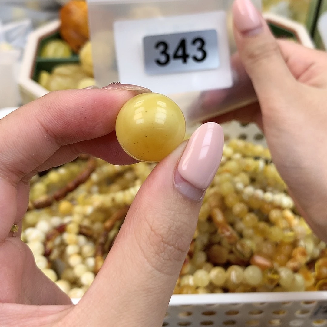 我***戒琥珀未镶嵌珠宝奇石