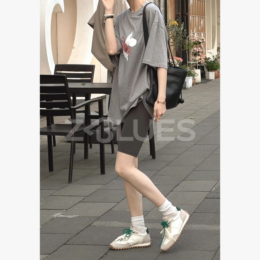 Z.blues【骑行打底裤】女裸感塑形弹力运动瑜伽五分打底裤YZYDX0166