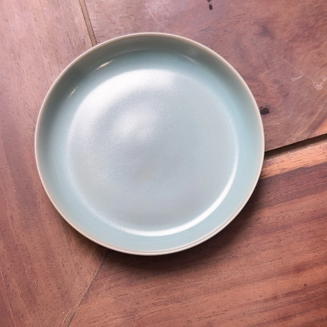 陶摆件纯手工奉化碟仿古支钉