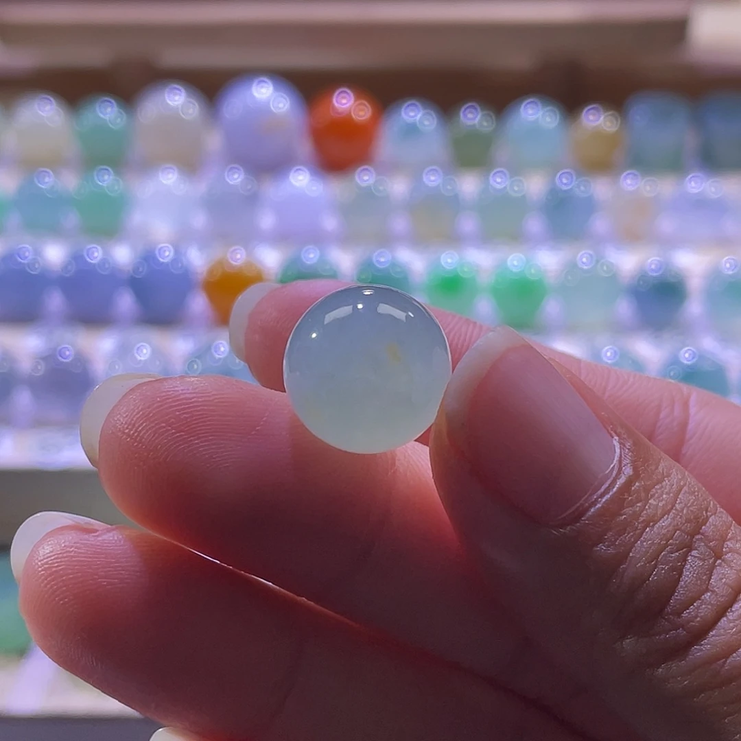 散珠翡翠展示勿拍缅甸翡翠a货卡12+