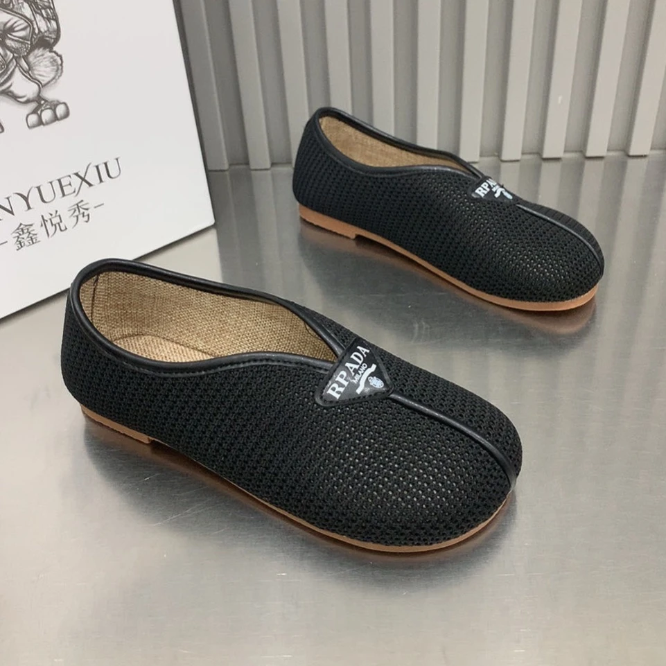 波哥大码女鞋40-43码8810-72韩版复古亚麻舒适透气吸汗网红豆豆鞋