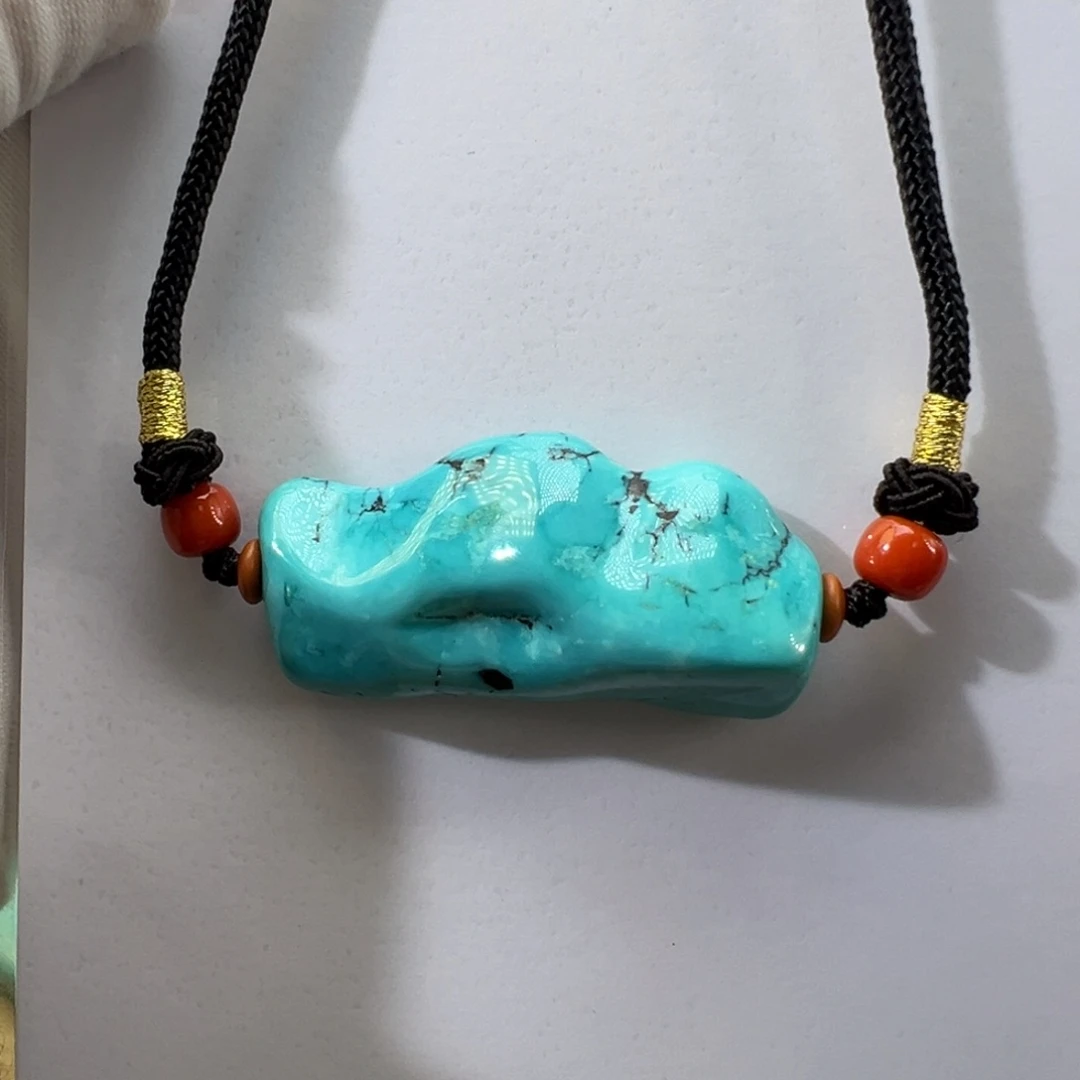 绿松石未镶嵌挂件