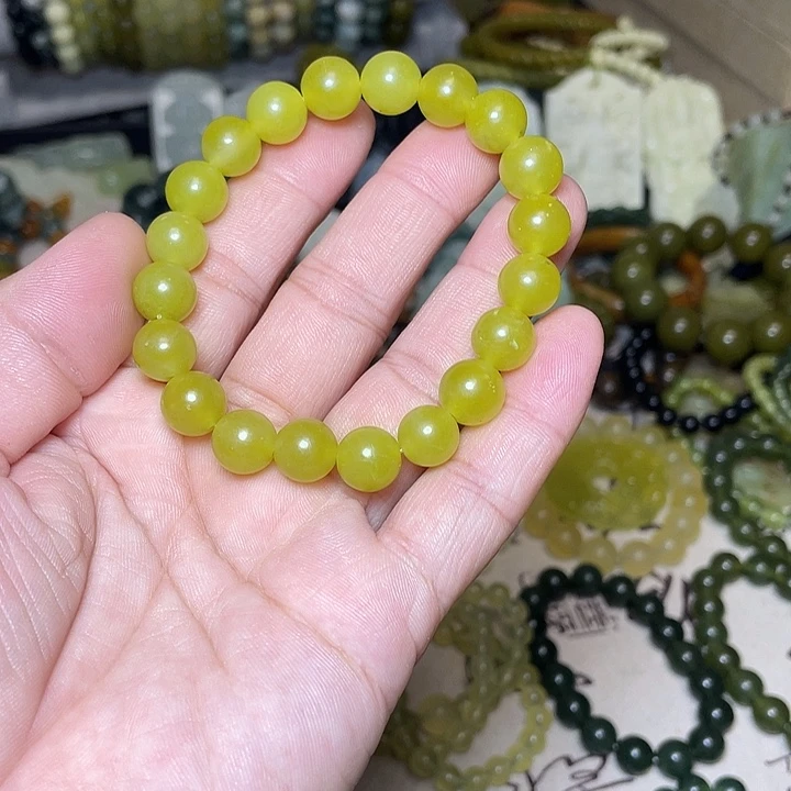 蛇纹石玉未镶嵌手链