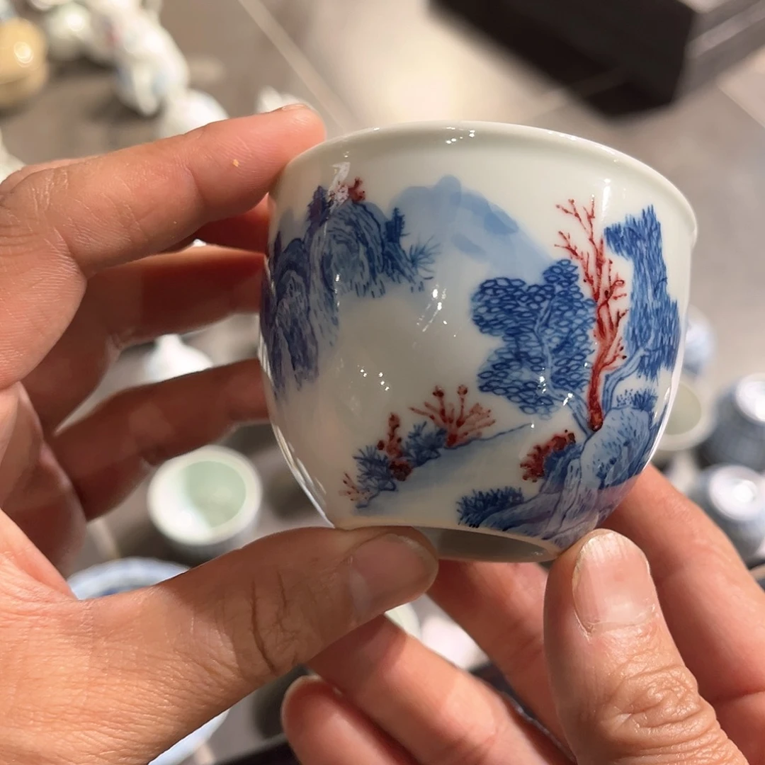 杯青花瓷器青花瓷器