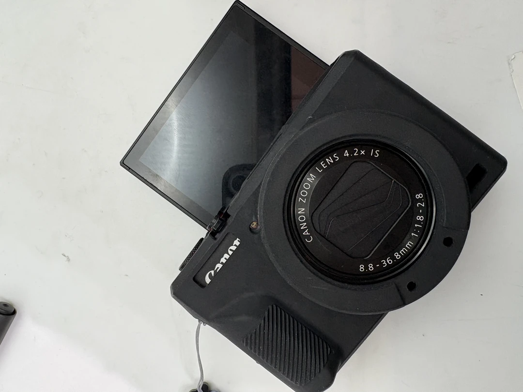 95新 Canon/佳能 索尼G7X2人像暖白粉调触摸屏可拍冷白皮
