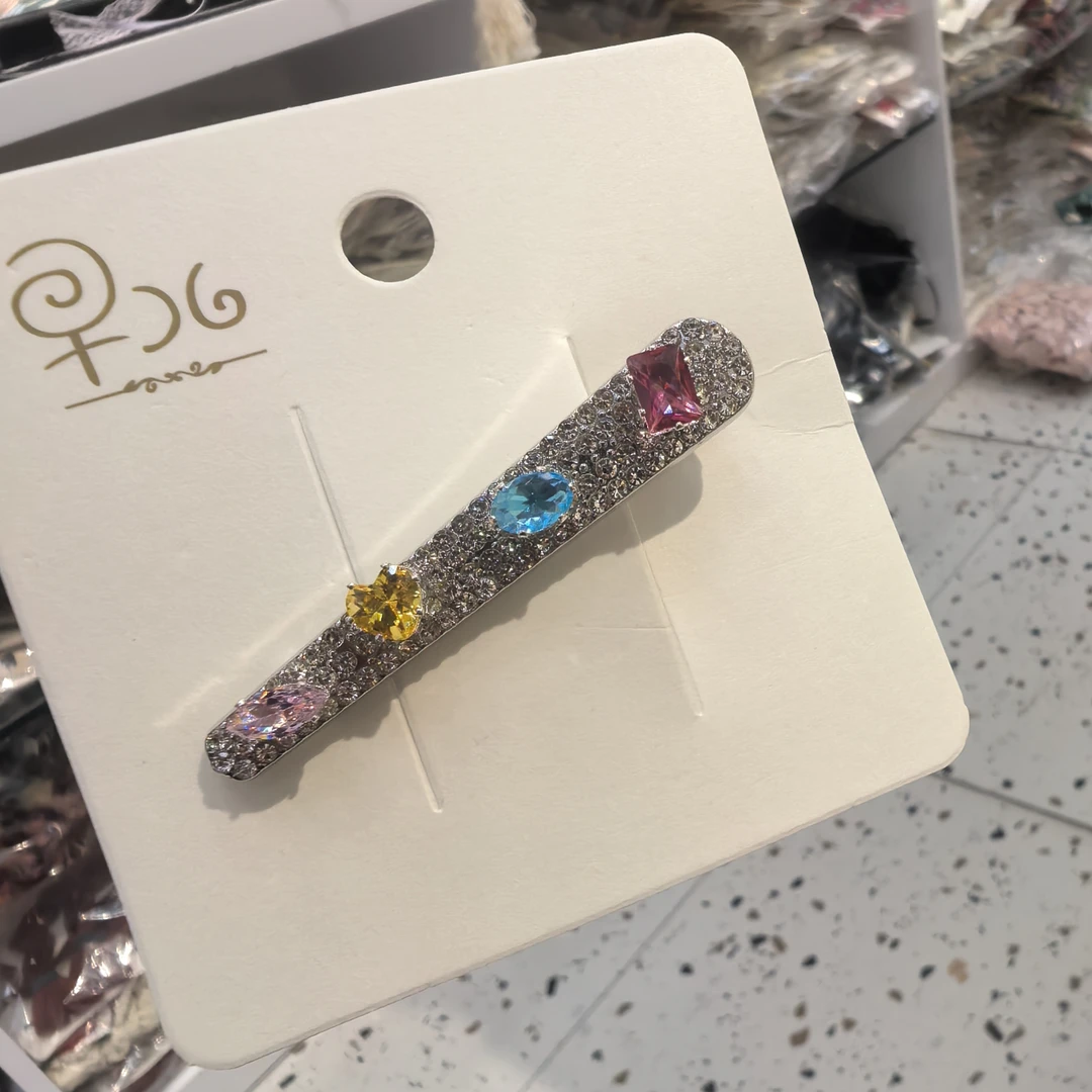 F079彩色告告闪闪边夹