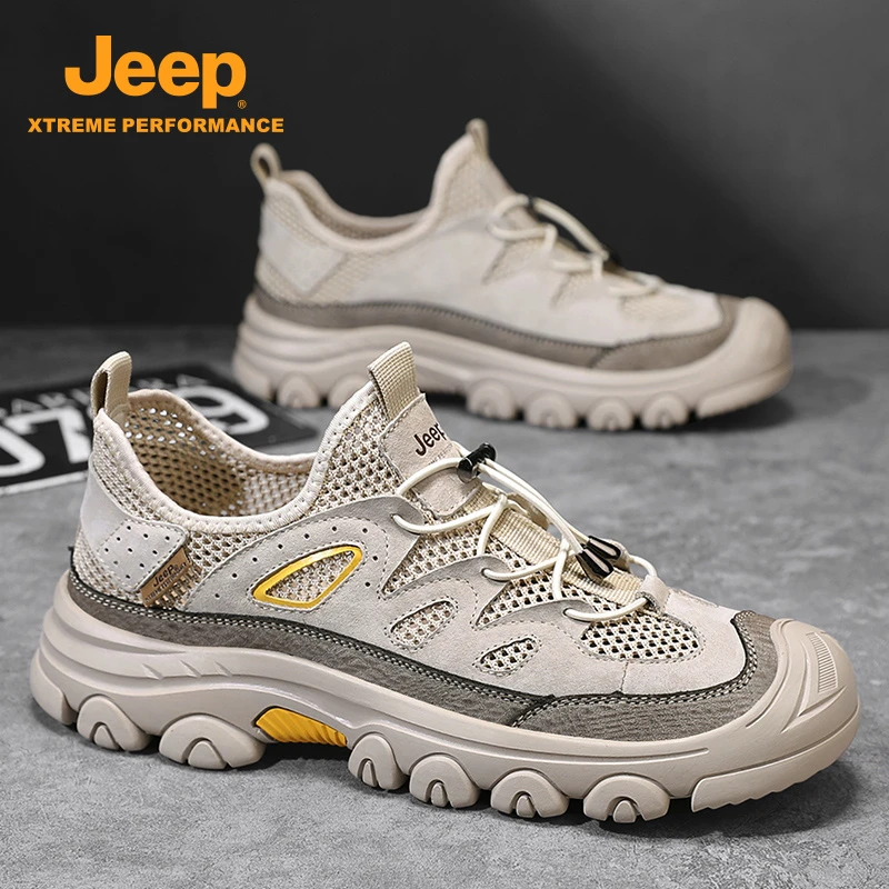 JEEP/吉普男鞋2025年新款百搭男士户外徒步鞋舒适防滑透气轻便